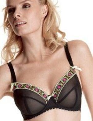 Freya Madison Balcony Bra Black Uplifted Lingerie