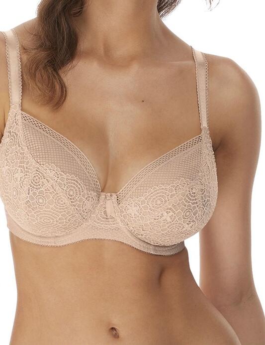 Freya Expression Plunge Bra Aa Natural Beige Uplifted Lingerie