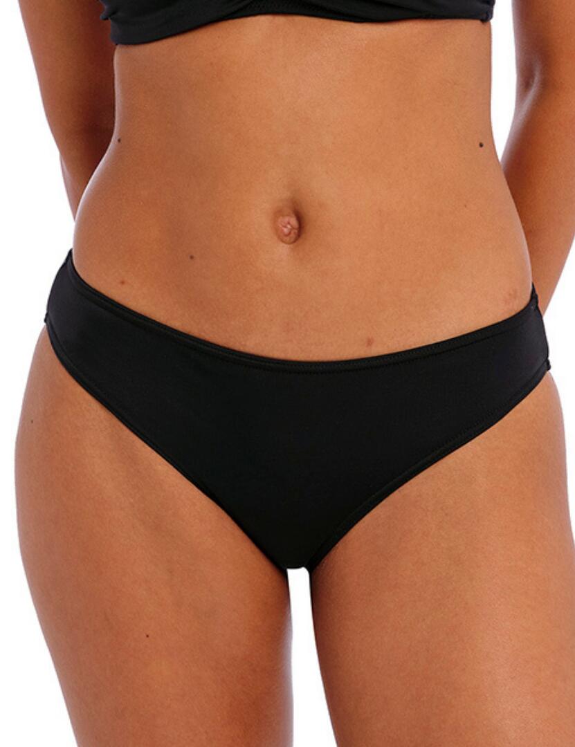 Freya Jewel Cove Bikini Brief As Plain Black Uplifted Lingerie