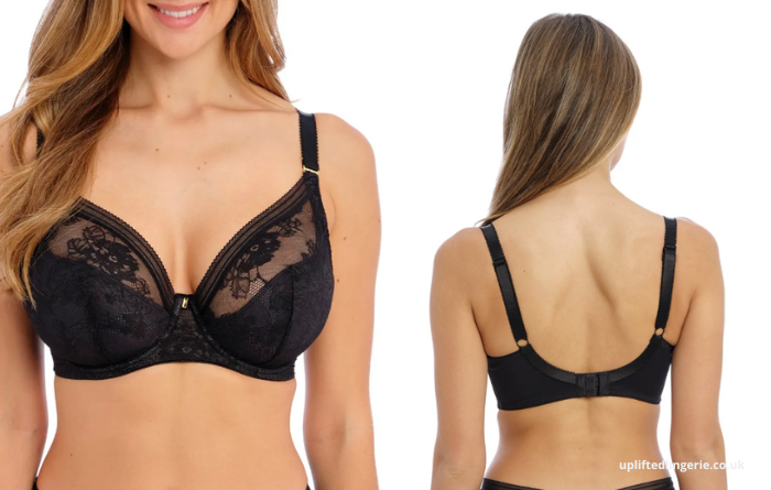 Aphrodite Satin & Lace Balconette Bra - For Her from The Luxe Company UK