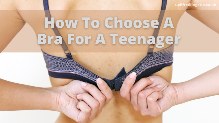 Teen girl experiencing puberty choosing bra Vector Image