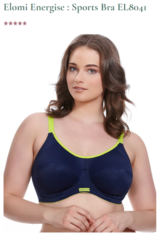 best sports bra for sagging breasts Elomi
