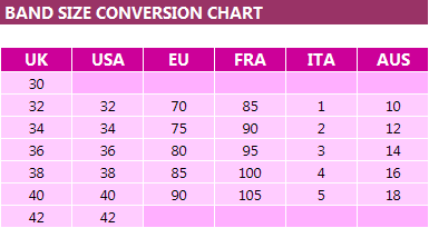 Female Size Conversion Chart