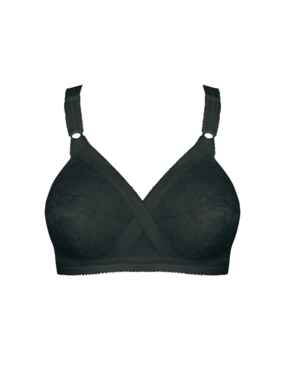 Playtex Cross your Heart: Non Wired Bra P0556 - Black