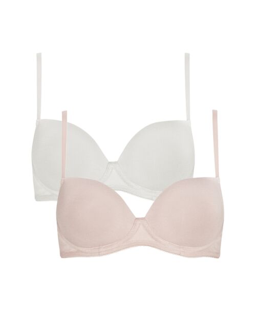 Royce Sophia teen bra in cream and blush