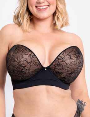 Curvy Kate Hey Girls: SuperPlunge Strapless Multiway CK071108 - Black