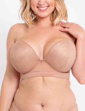 Curvy Kate Hey Girls: SuperPlunge Strapless Multiway CK071108 - Latte