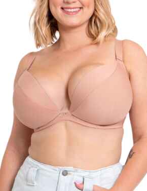 Curvy Kate Superplunge Multiway: Padded Plunge Bra CK022107 - Latte 