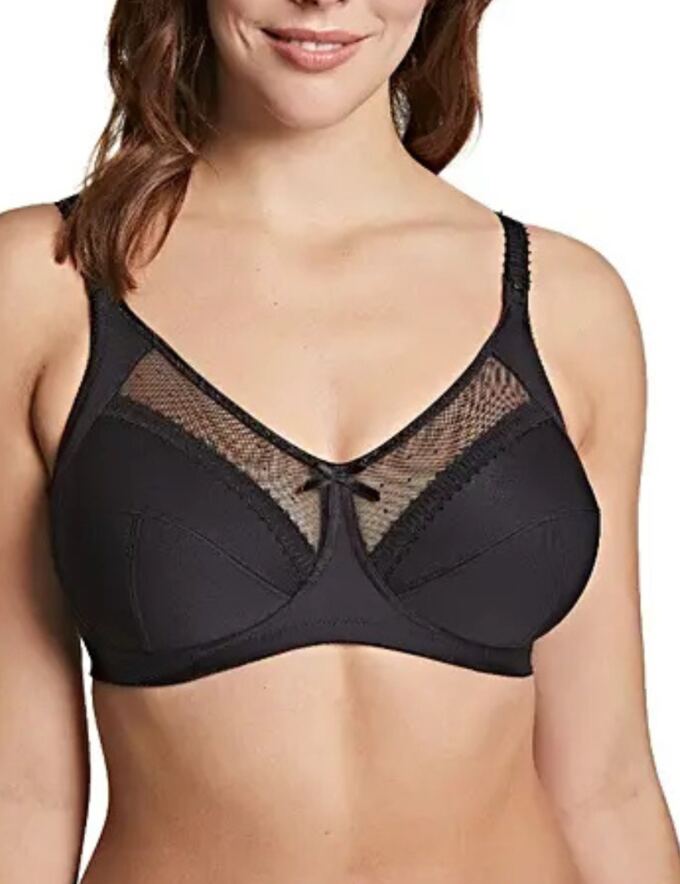 A nursing bra with a cup that opens one-handed for feeding