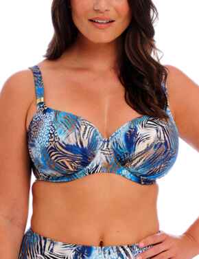 Fantasie Seraya Sands: Full Cup Bikini Top FS503701 - Denim