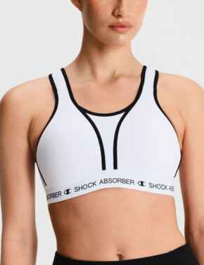 Shock Absorber Ultimate Run Padded: Sports Bra S0657 - White