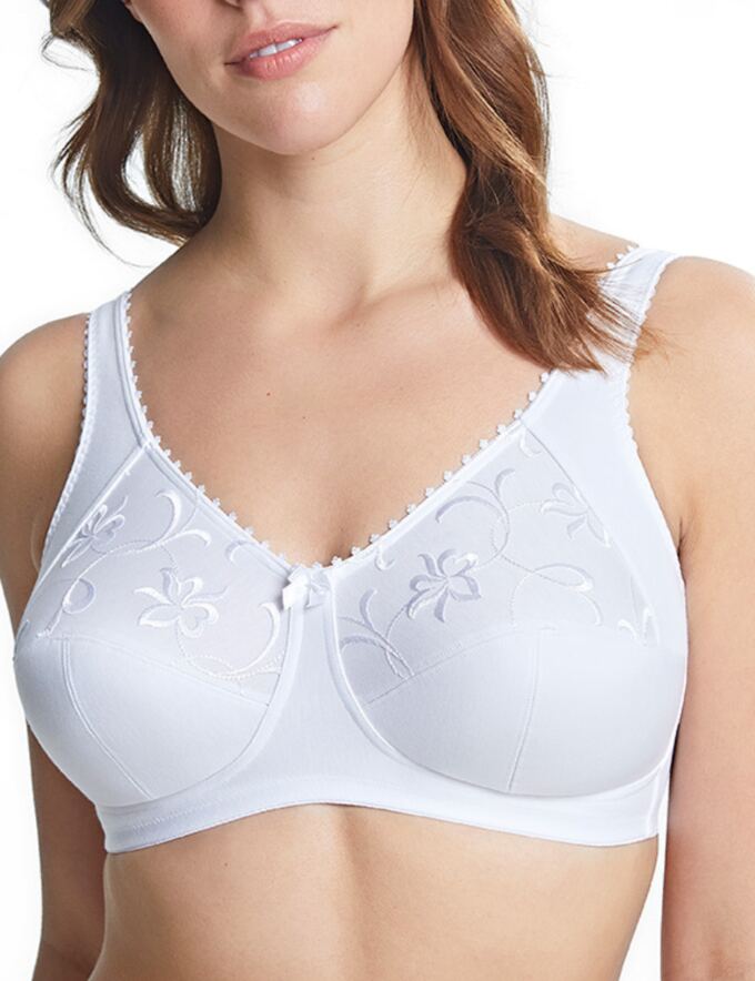 A Royce non-wired bra in soft cotton for comfort