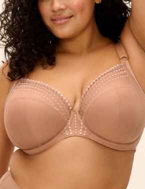Elomi Matilda : Plunge Bra EL8900 - Cafe Au Lait