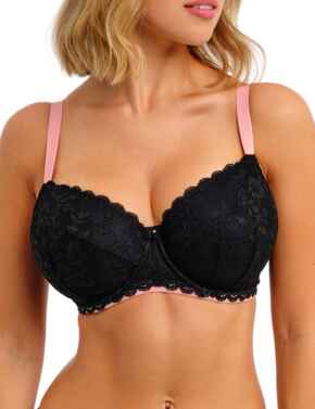 Freya Offbeat: Padded Half Cup AA5453 - Black