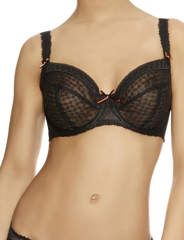 Freya Rapture Plunge Side Support Bra 50 Off Black Uplifted Lingerie 