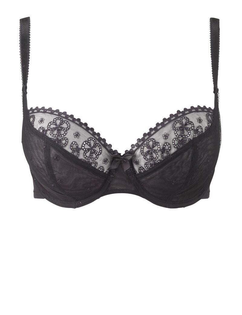 Cleo Lucy : Balconnet Bra | Black | Uplifted Lingerie