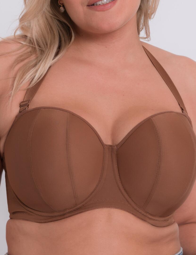 Curvy Kate Luxe Strapless Ck2601 Caramel Uplifted Lingerie