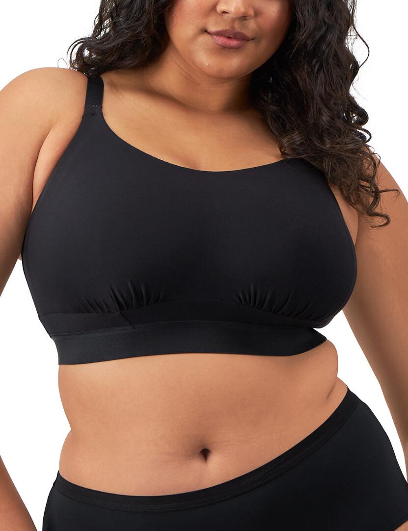 Elomi Downtime non-wired bralette in black