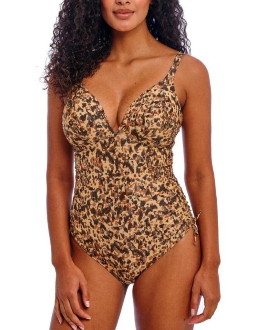Freya Arizona Wave non-wired swimsuit in animal print