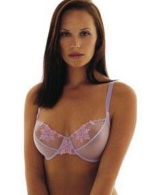Panache Tropical Underwired Balconnet Bra - Lilac/Pink