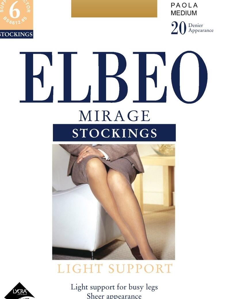 Elbeo: Light Support Mirage Stockings - Barely Black