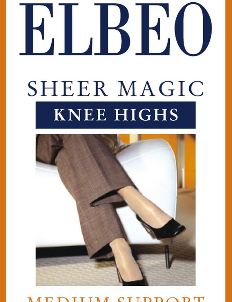 Elbeo: Medium Support Magic Knee Highs - Barely Black