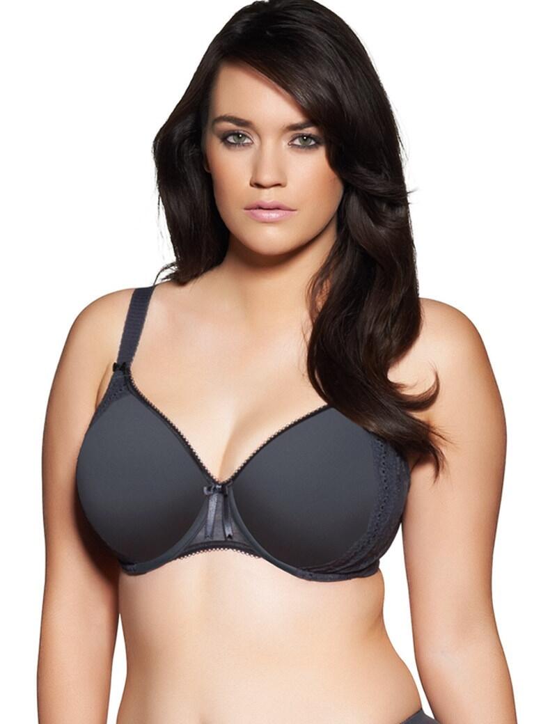 Elomi Hermonie : UW Bandless Moulded Bra-OUTLET - Charcoal