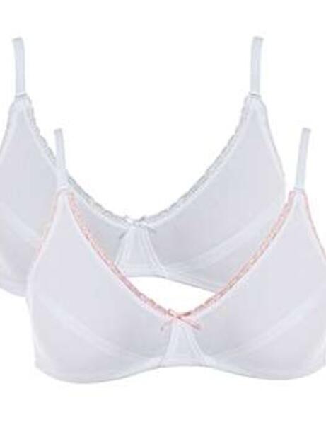 Royce My first Bra : 2 Pack Non Wired - White