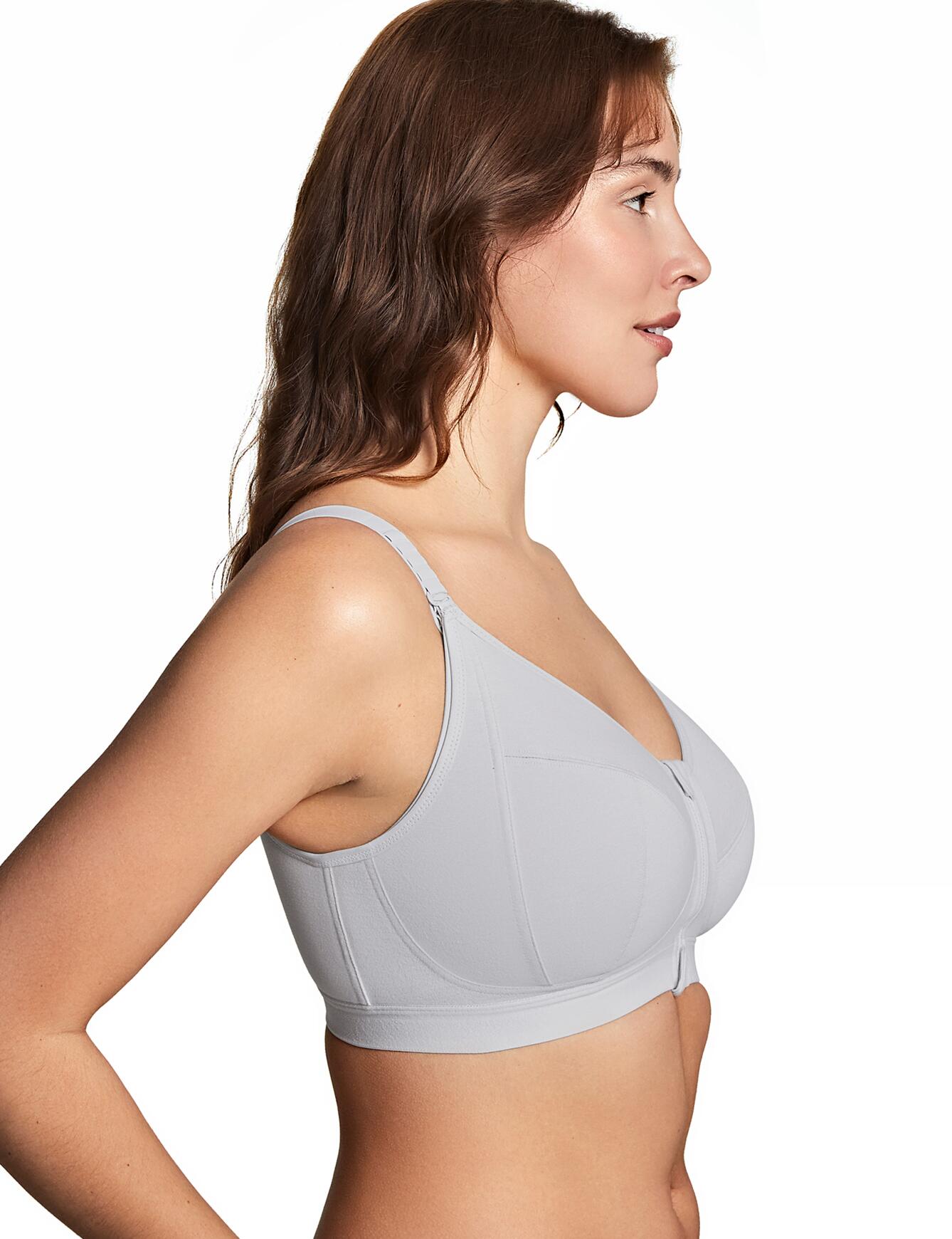 Royce Eden Organic Cotton Bra, Grey, 38D-DD