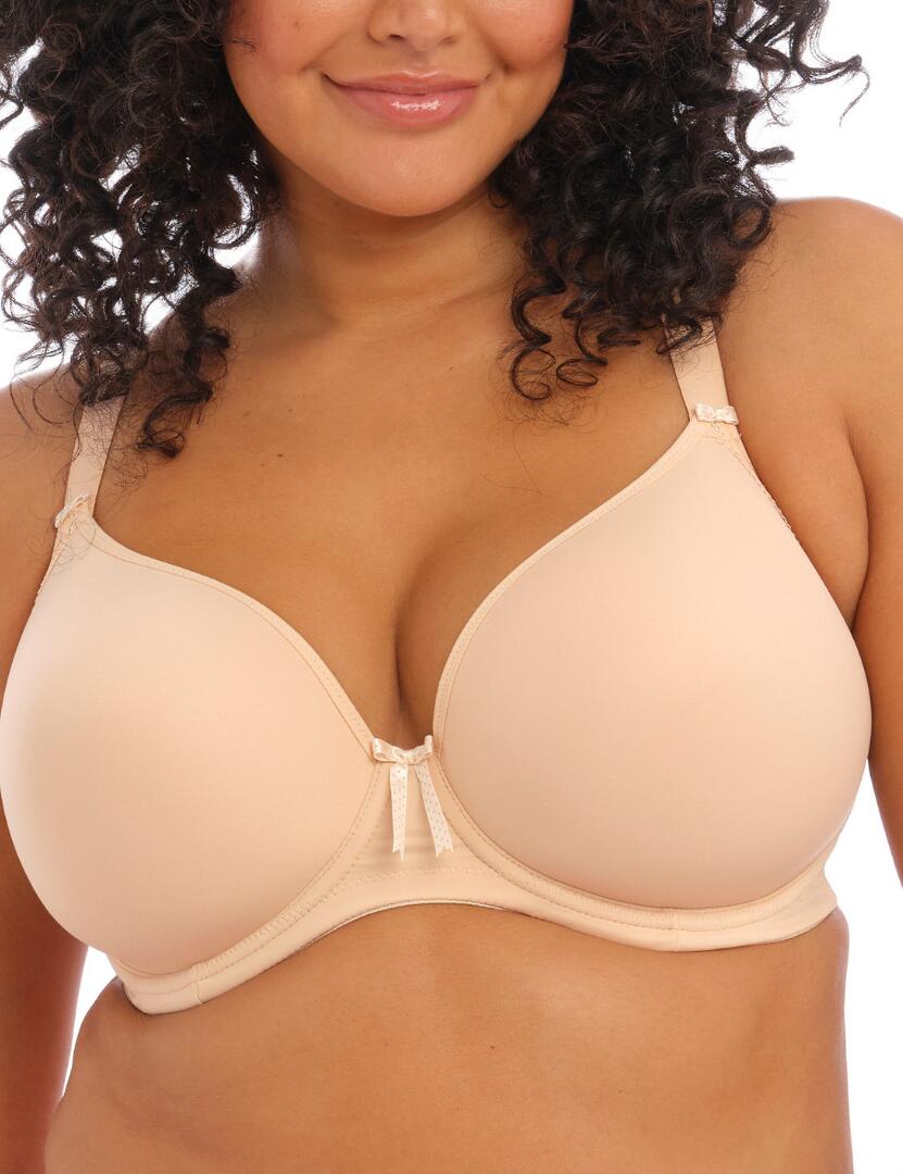 Elomi Bijou : Banded Moulded Bra EL8722 - Sand