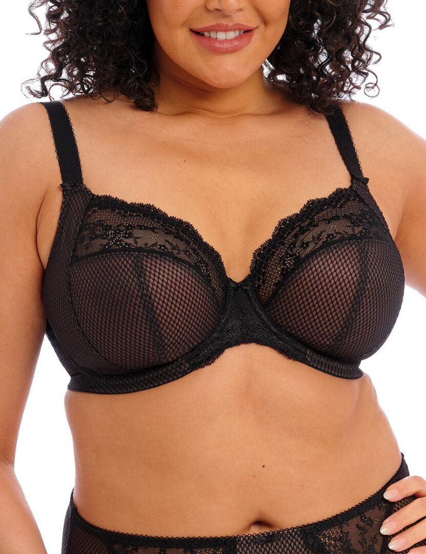 Elomi Charley : Plunge Stretch Bra EL4382 - Black