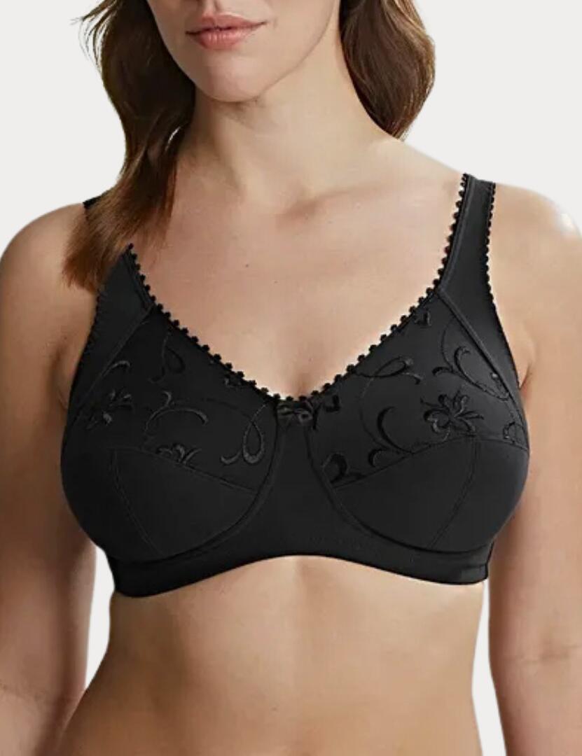 Royce Grace: Non-wired High Cotton Content Bra 513 - Black