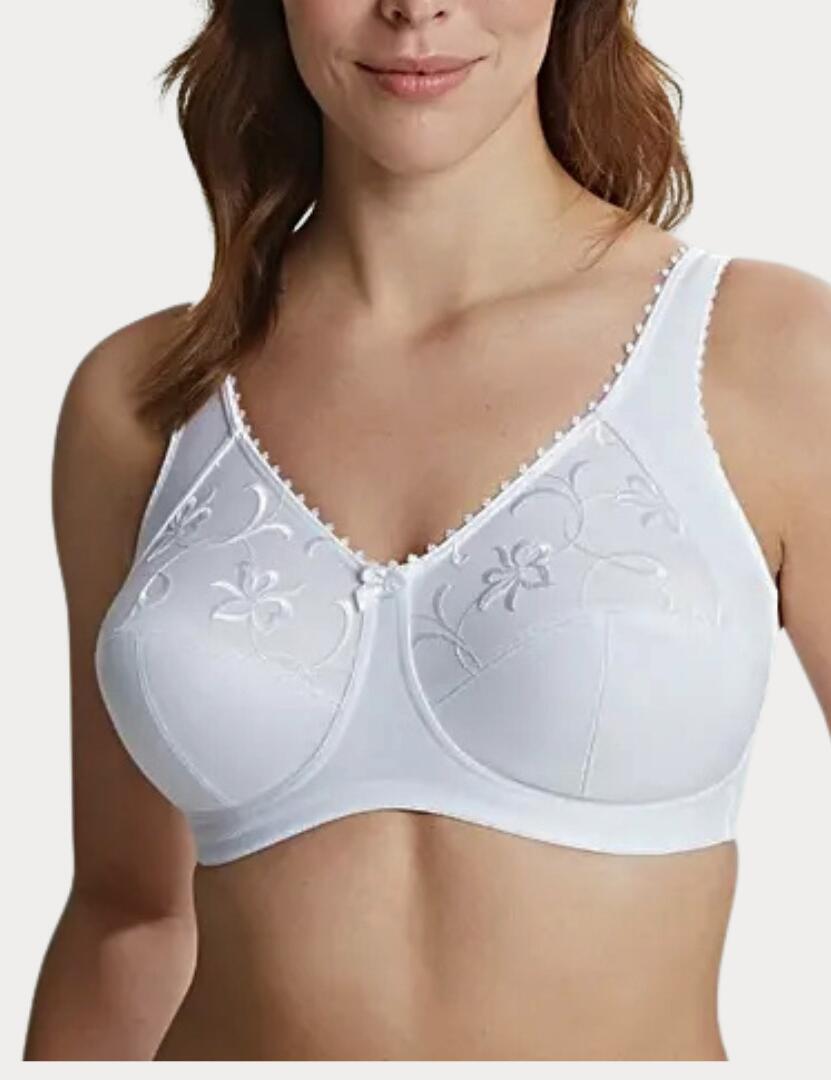 Royce Grace: Non-wired High Cotton Content Bra 513 - White