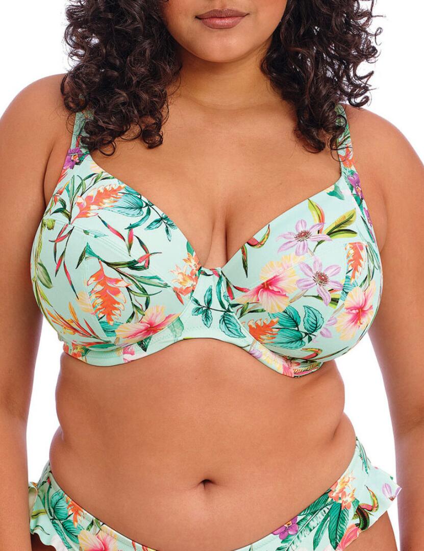 Elomi Sunshine Cove: Plunge Bikini Top ES801802 - Aqua