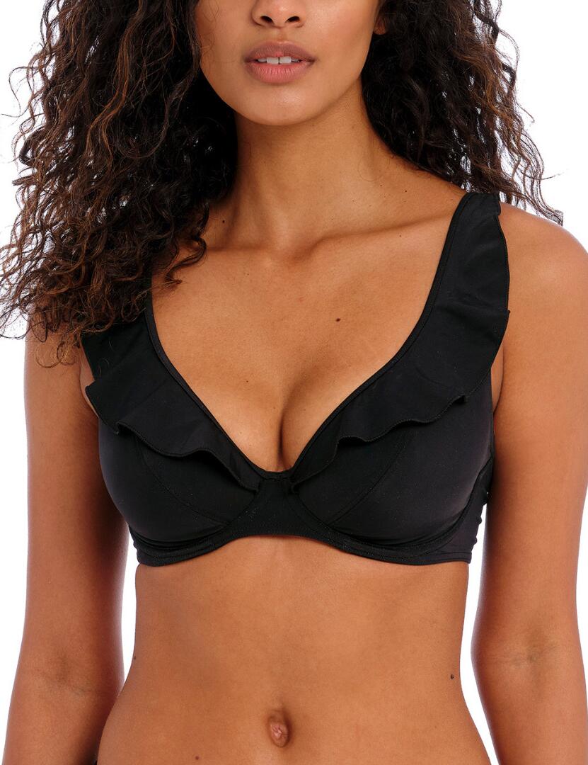 Freya Jewel Cove: High Apex Bikini  AS7230 - Plain Black