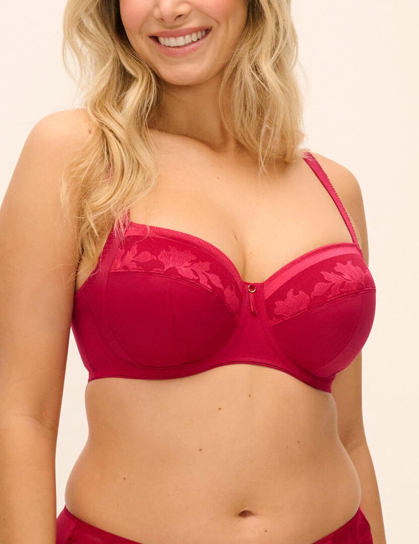Fantasie Illusion : Side Support Bra FL2982 - Red