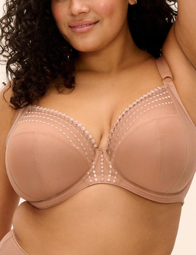 Elomi Matilda : Plunge Bra EL8900 - Cafe Au Lait