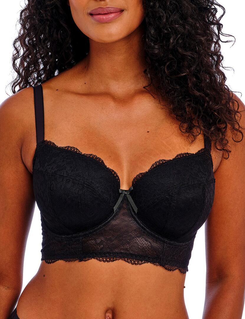 Freya Fancies: Padded Longline Bra AA1014 - Black