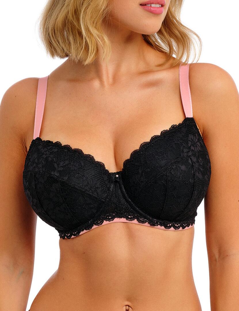 Freya Offbeat: Padded Half Cup AA5453 - Black