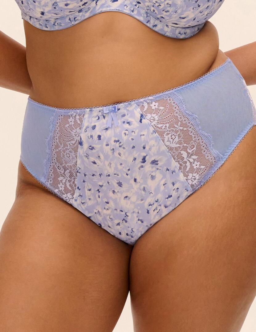 Elomi Morgan: High Leg Brief EL4118 - Blue Leopard