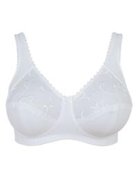 Royce Grace: Non-wired High Cotton Content Bra 513 - White