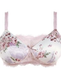 Royce English Rose : Non-wired Moulded Bra - Cream Floral