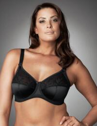 Elomi 36K Black Caitlyn FULL CUP Side Support Underwire Bra Style 8030 NWT