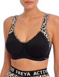 Freya Active Sonic: Moulded Sports Bra AC4892 - Pure Leopard Black