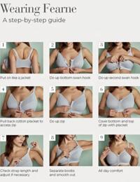 Royce Fearne: Front Fastening Bra 1425 - Grey