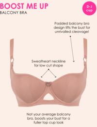 Curvy Kate Boost Me Up: Padded Balcony Bra CK027106 - Black