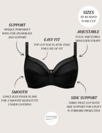 Fantasie Fusion : Full Cup Side Support Bra FL3091 - Black