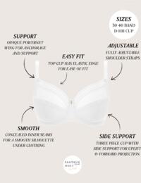 Fantasie Fusion : Full Cup Side Support Bra FL3091 - White