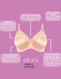 Elomi Cate : Full Cup Bra EL4030 - Latte