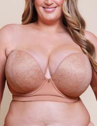 Curvy Kate Hey Girls: SuperPlunge Strapless Multiway CK071108 - Latte
